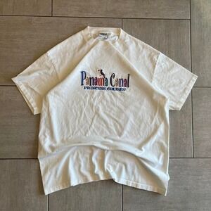 Vintage Panama Canal Princess Cruises white tee